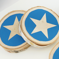 4th of July Wood Coasters